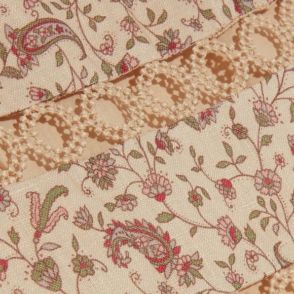 Zimmerman Juniper Paisley-Print Flared Linen Skirt - Picture 3 of 5